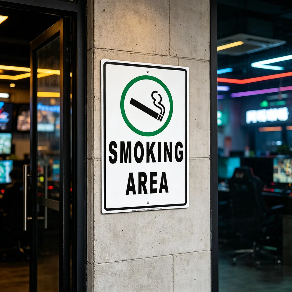 Safety Sign Smoking Vaping All - Vaping Store review and price