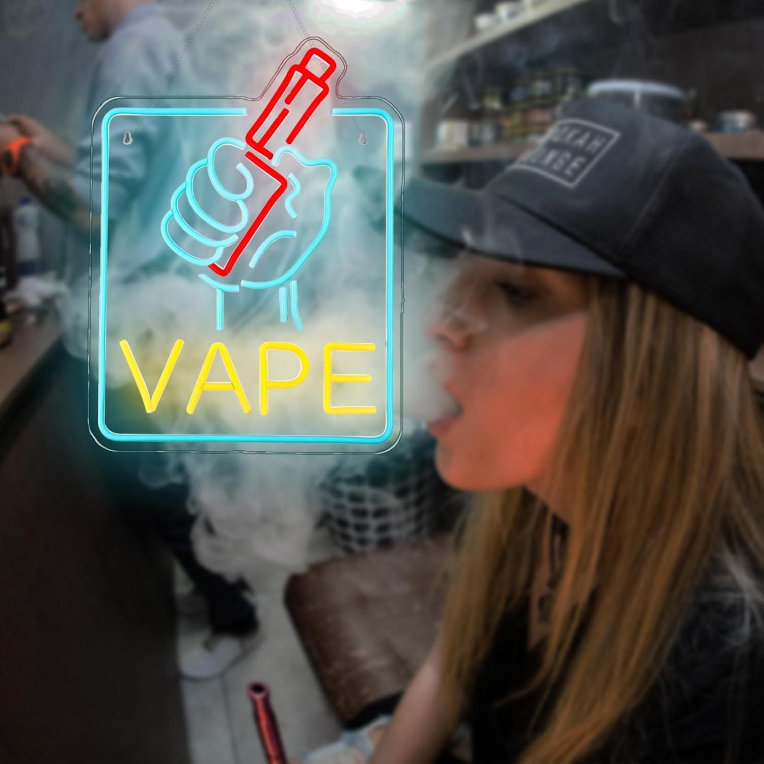 VAPE Neon Sign USB Dimmable LE - Vaping Store review and price